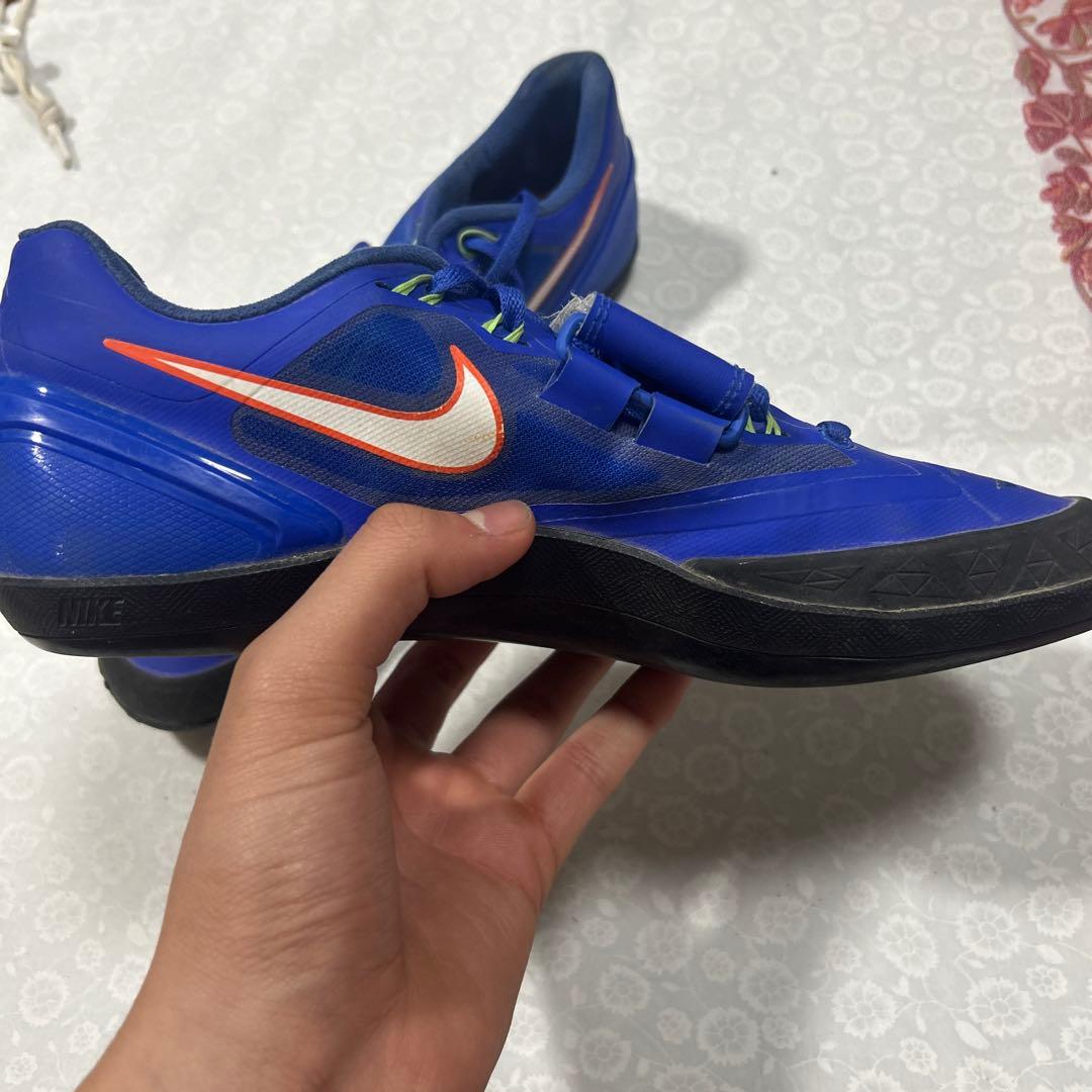 NIKE ズームローテーショナル　27cm 投擲シューズ青 ベルクロストラップ