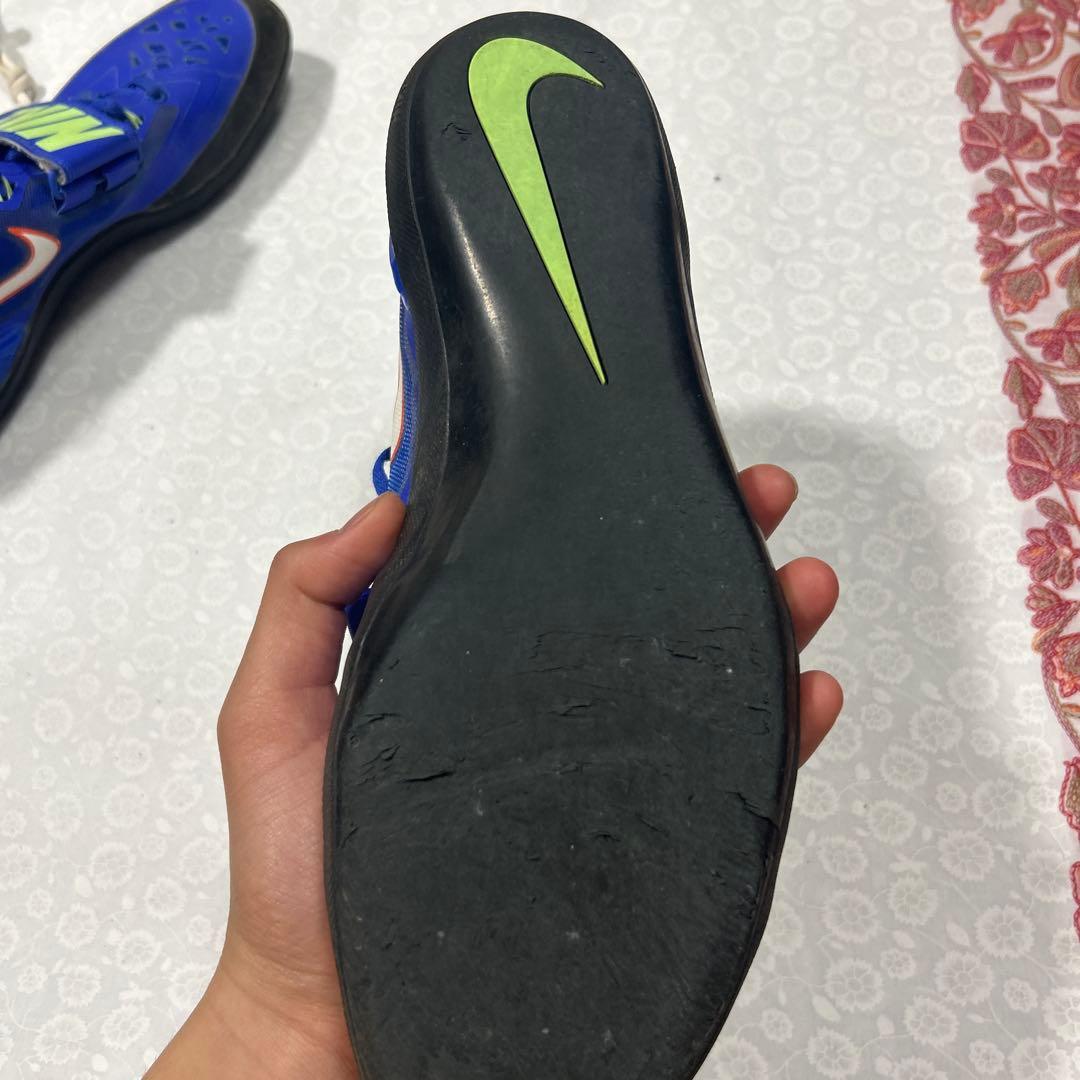 NIKE ズームローテーショナル　27cm 投擲シューズ青 ベルクロストラップ