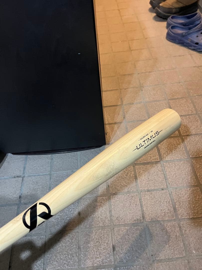 軟式少年用木製バットULTIMUS-〜GOLDEN AGE〜白木82cm680g