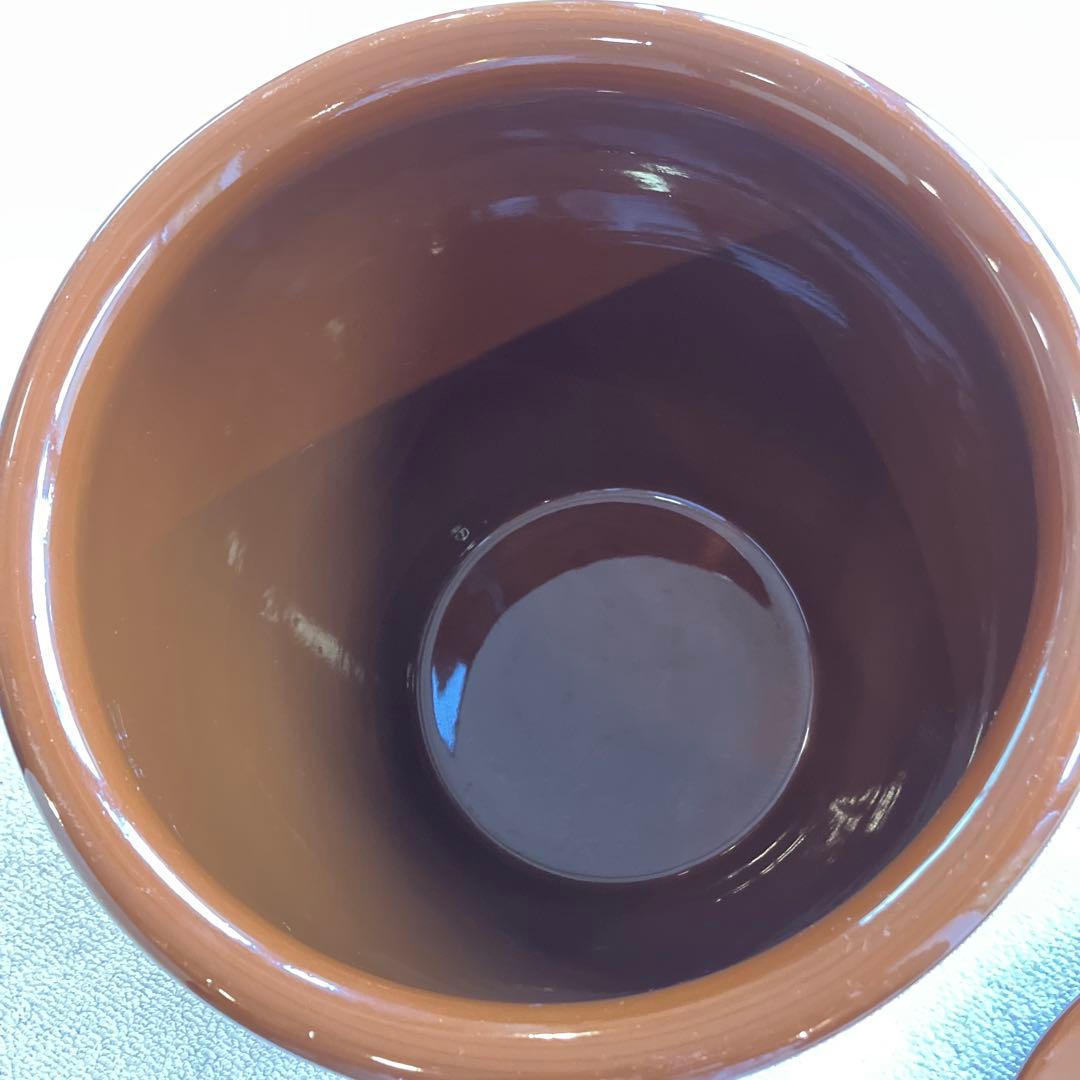 久松窯　丸壺蓋付き　10号　　漬け物壺