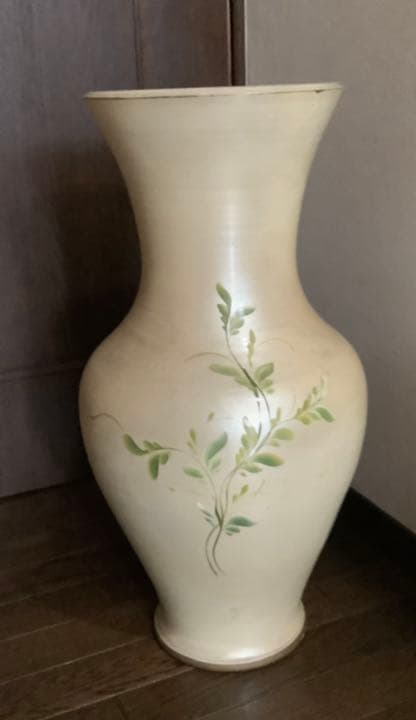 イタリア製 陶器 花瓶 花柄 高級 インテリア　輸入雑貨