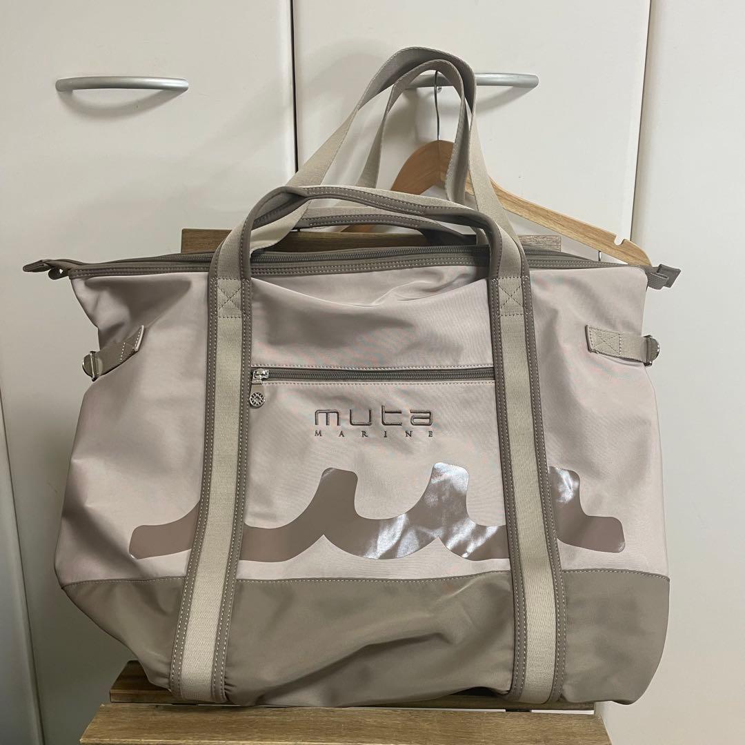 未使用品　muta MARINE ロッカーバッグ　トートバッグ ベージュ　旅行鞄