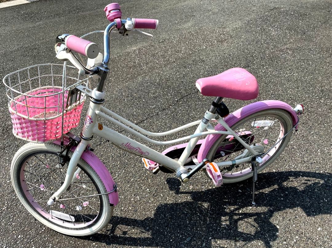 【限定値下げ】幼児用自転車 ピンク/ホワイト１８インチ　メゾピアノ