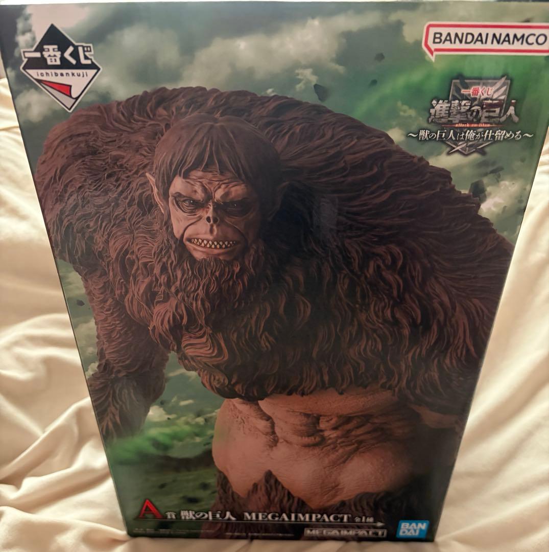 新品未開封進撃の巨人 獣の巨人 一番くじA賞 MEGAIMPACT フィギュア