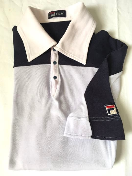 フィラ　FILA テニスシャツ　イタリア製　ヴィンテージ　日本初上陸品