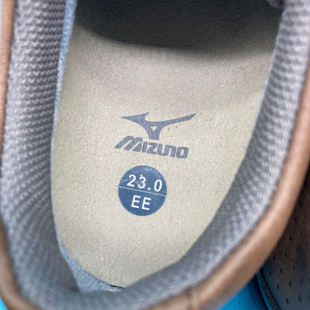 【未使用】ミズノ mizunoゴルフシューズ サイズ23.0cm レディース茶