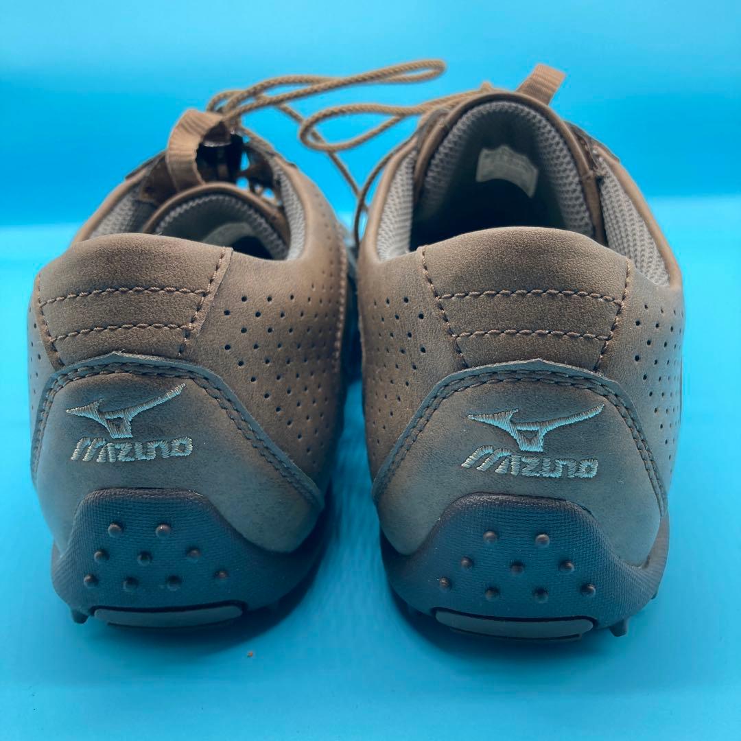 【未使用】ミズノ mizunoゴルフシューズ サイズ23.0cm レディース茶