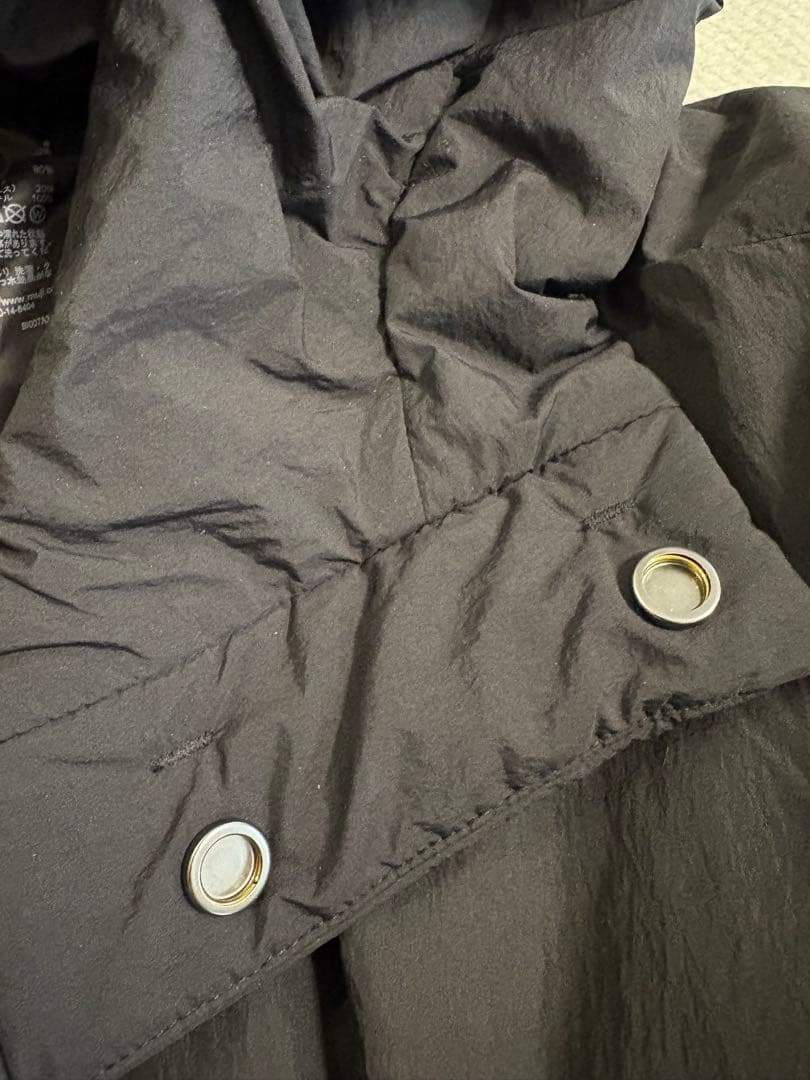 無印良品　防風撥水中わたベンチコート
