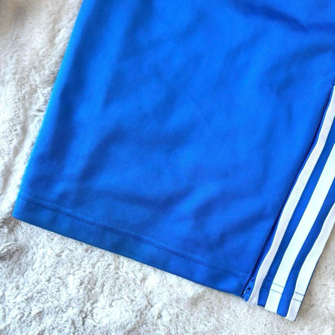 アディダス　adidas XL トラックパンツ　ベッケンバウアー　ロゴ刺繍　夏