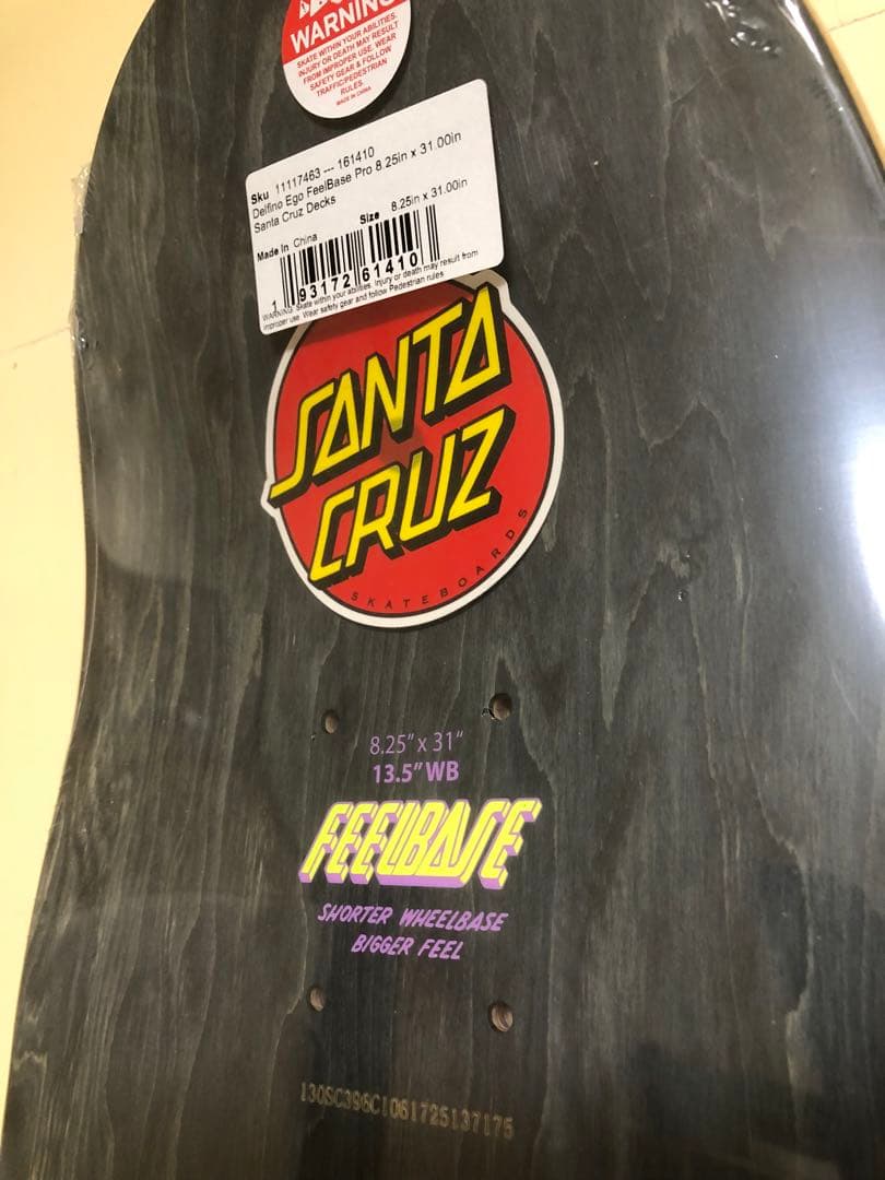 スケートボード santa cruz8.25x31 WB13.5
