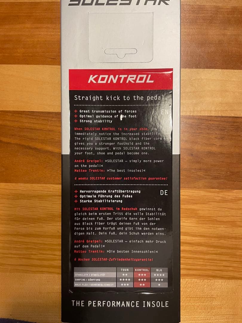 値引き可能　SOLESTAR KONTROL インソール EU40