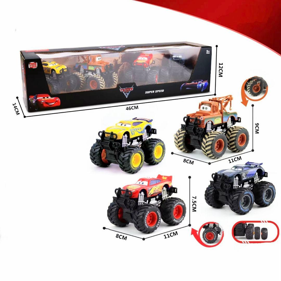 新品　カーズ　ミニカー　モンスタートラック　４点セット　箱無し