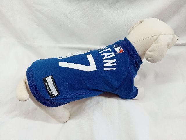 送料無料新品★犬の洋服ＭＬＢ公式ドジャース大谷翔平ユニホームＴシャツＳ～Ｍサイズ