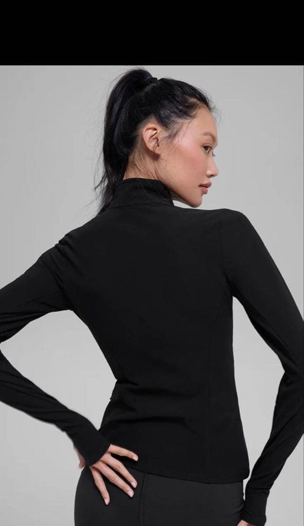 ALO YOGA ブラック ZIP長袖ウェア XS