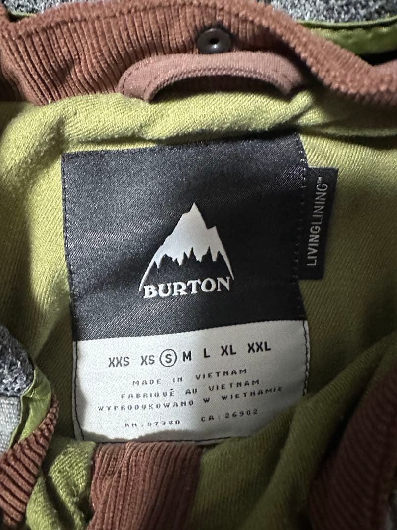 BURTON スノーボードウェア 上下セットSサイズ