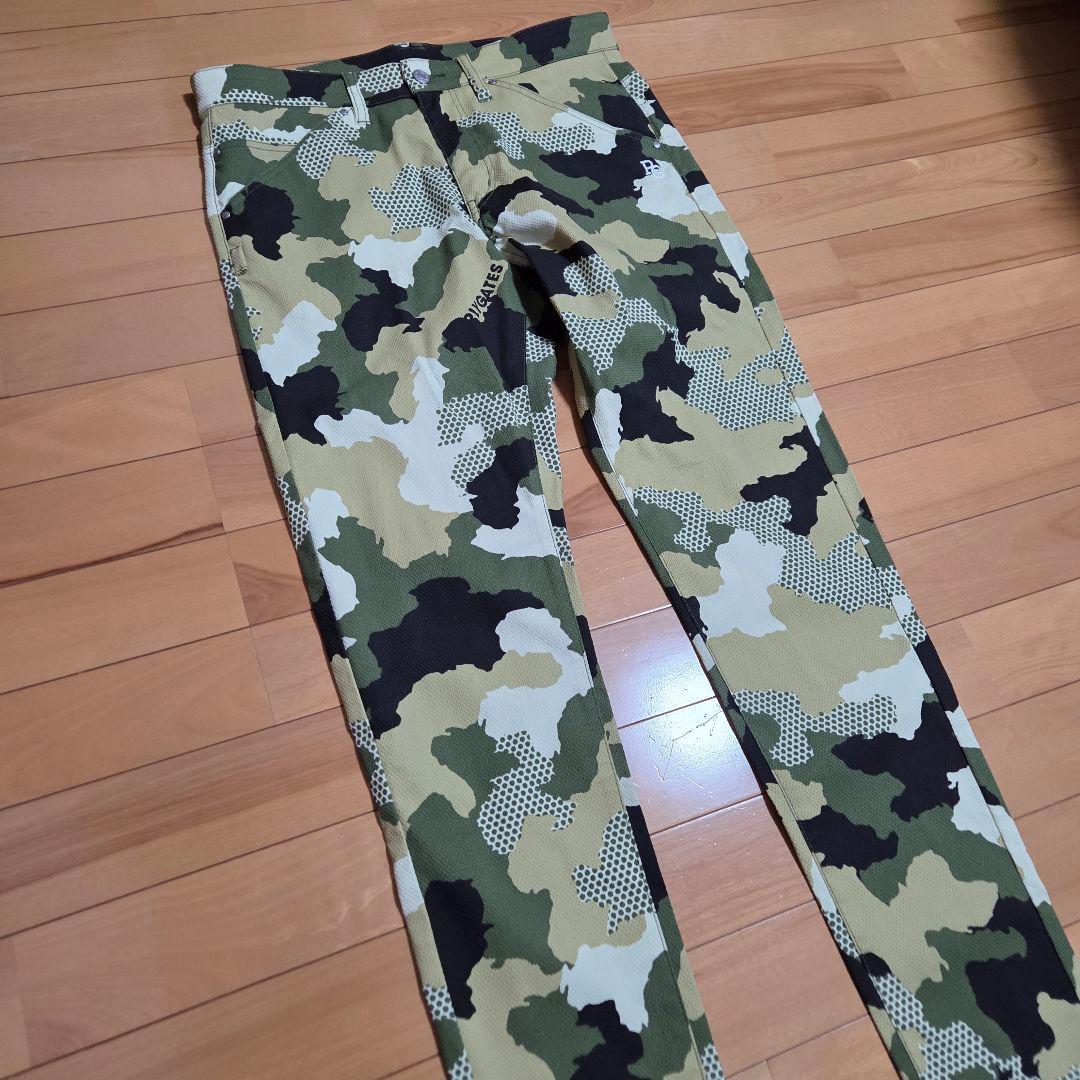 パーリーゲイツ　新品 やや薄手素材 カモフラ ストレッチパンツ 4