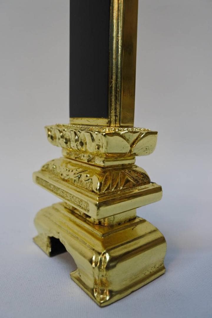 限定値下　【長期展示品/未使用品】位牌　純金箔　状態良好　仏壇　仏具(た15)