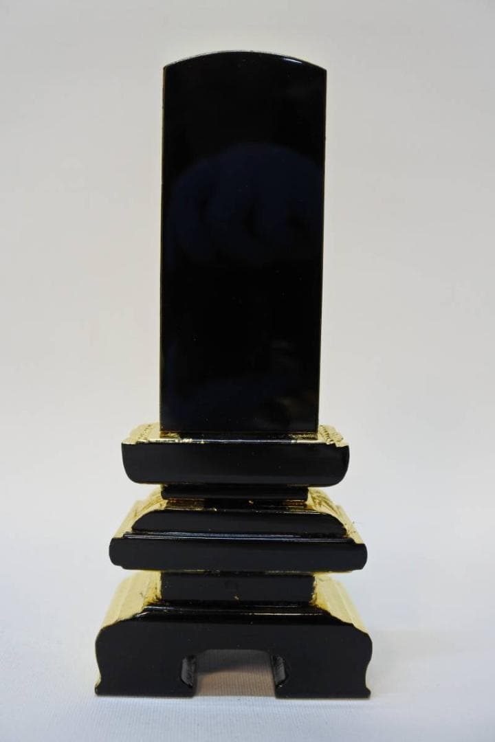 限定値下　【長期展示品/未使用品】位牌　純金箔　状態良好　仏壇　仏具(た15)