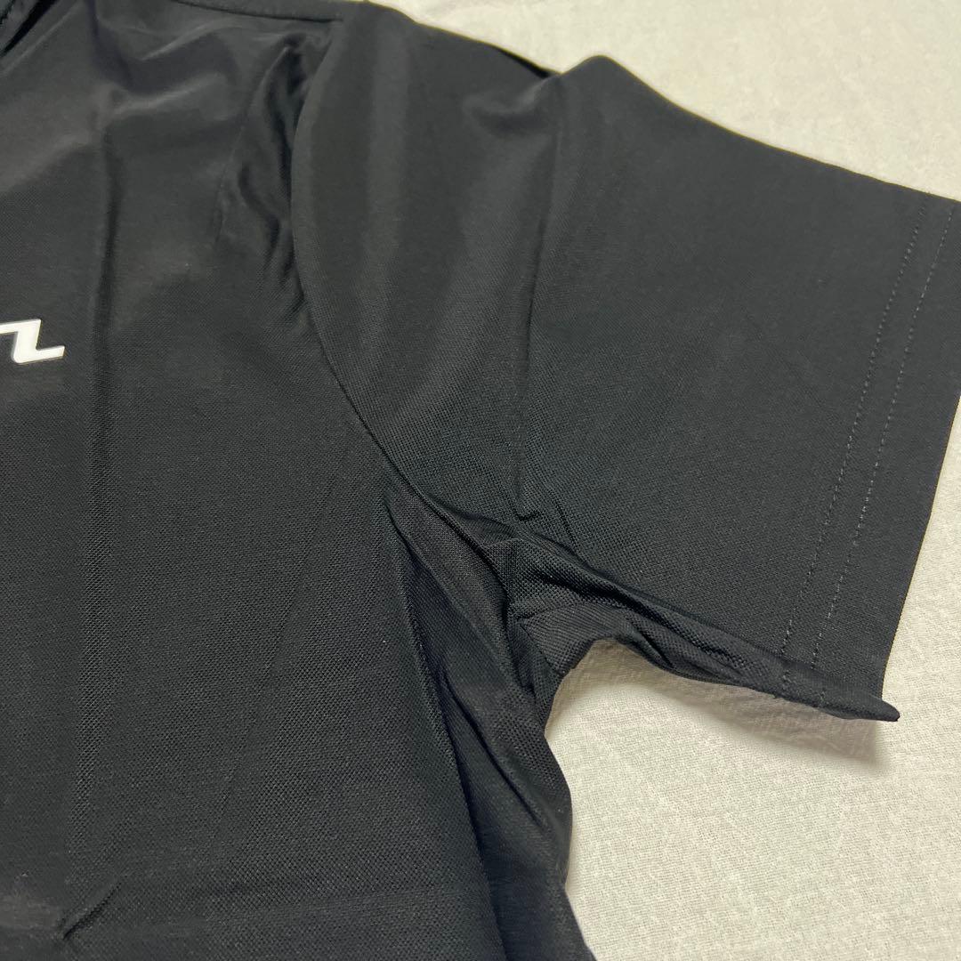 J.LINDEBERG ロゴ入り ブラック半袖ポロシャツ 新品タグ付き