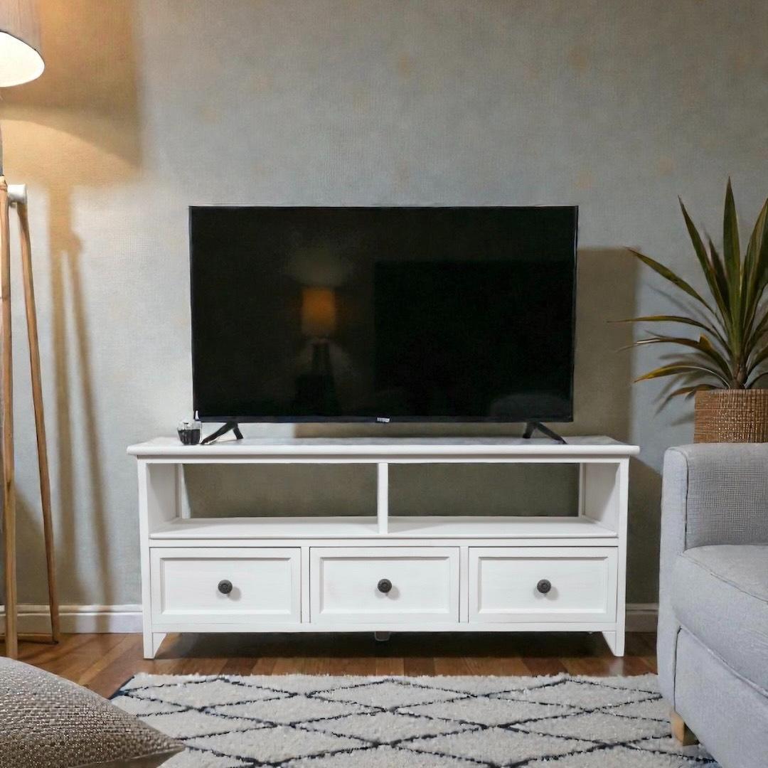 【新品】天然木 フレンチアンティーク テレビボード　シャビー　アウトレット