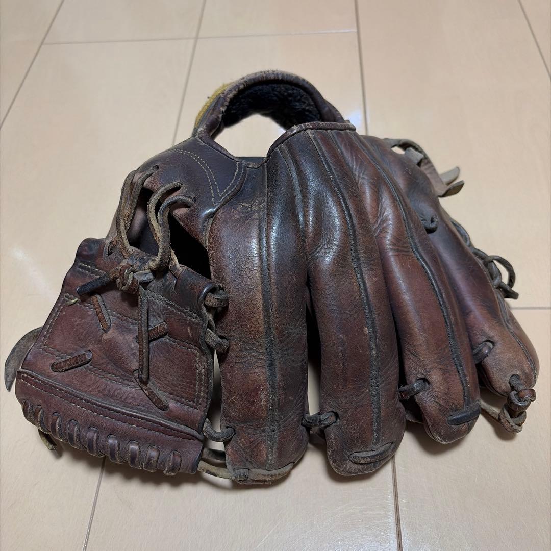 Mizuno 硬式グローブ ブラウン 5本指