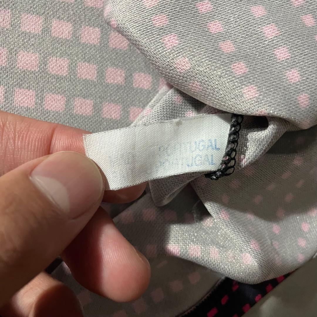 ウェア 90s adidas trefoil logo geometric shirt