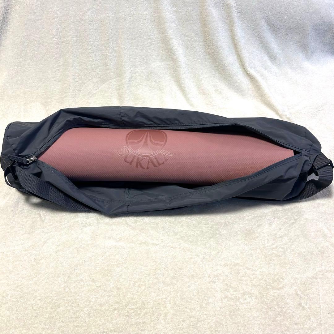 【美品】SUKALA リバーシブルヨガマット ローズ 専用収納バッグ付き