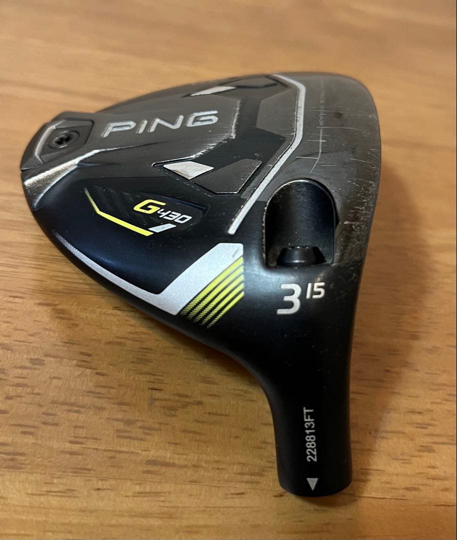PING G430 フェアウェイウッド 3 15度　ヘッドのみ