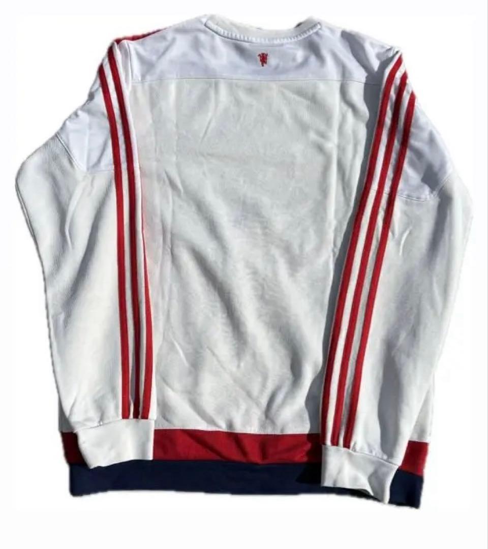 アディダス MANCHESTER UNITED FC 長袖トレーナー白100