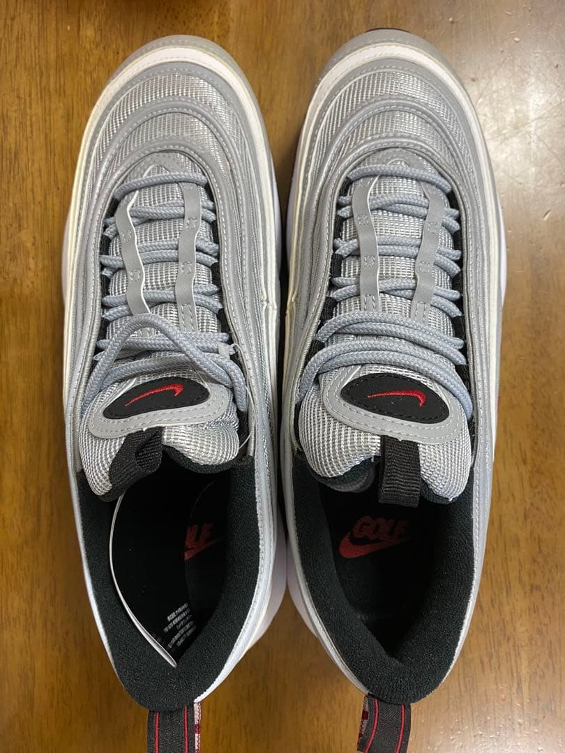 ナイキゴルフCI7538 AIRMAX 97 シルバー Bullet M26cm