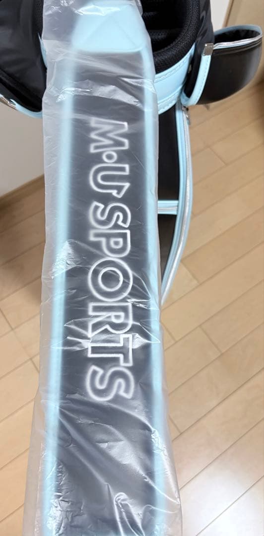 未使用品 M-U SPORTS キャディバッグ 黒/水色