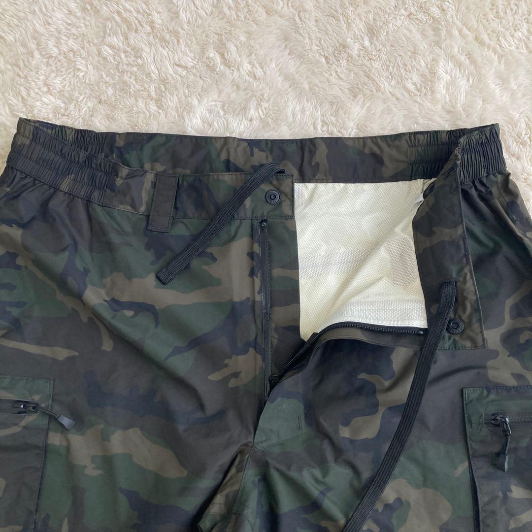 DAIWAレインマックス　ハーフパンツ　迷彩　カモフラ　XL