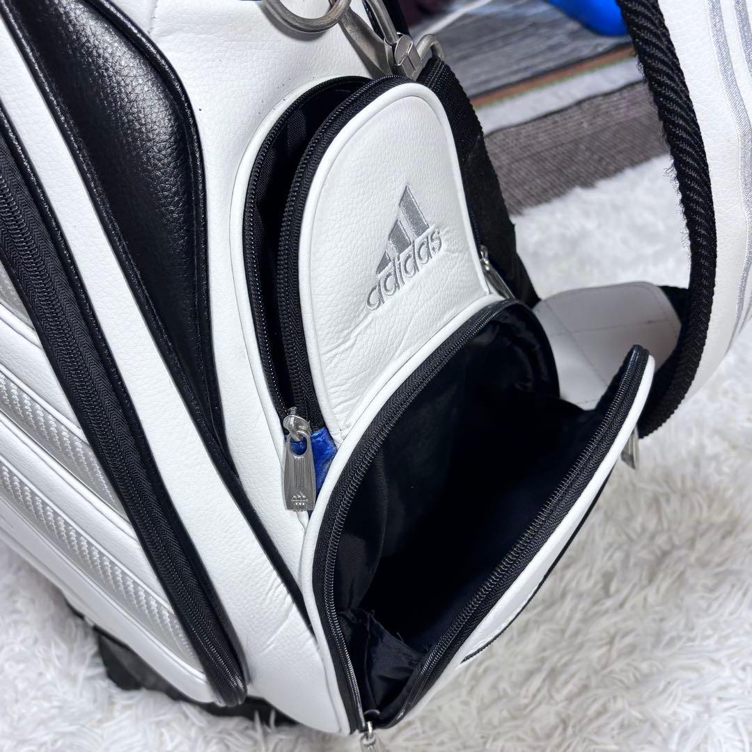 ✨極美品✨ adidas キャディバッグ スタンドバッグ ホワイト 9型