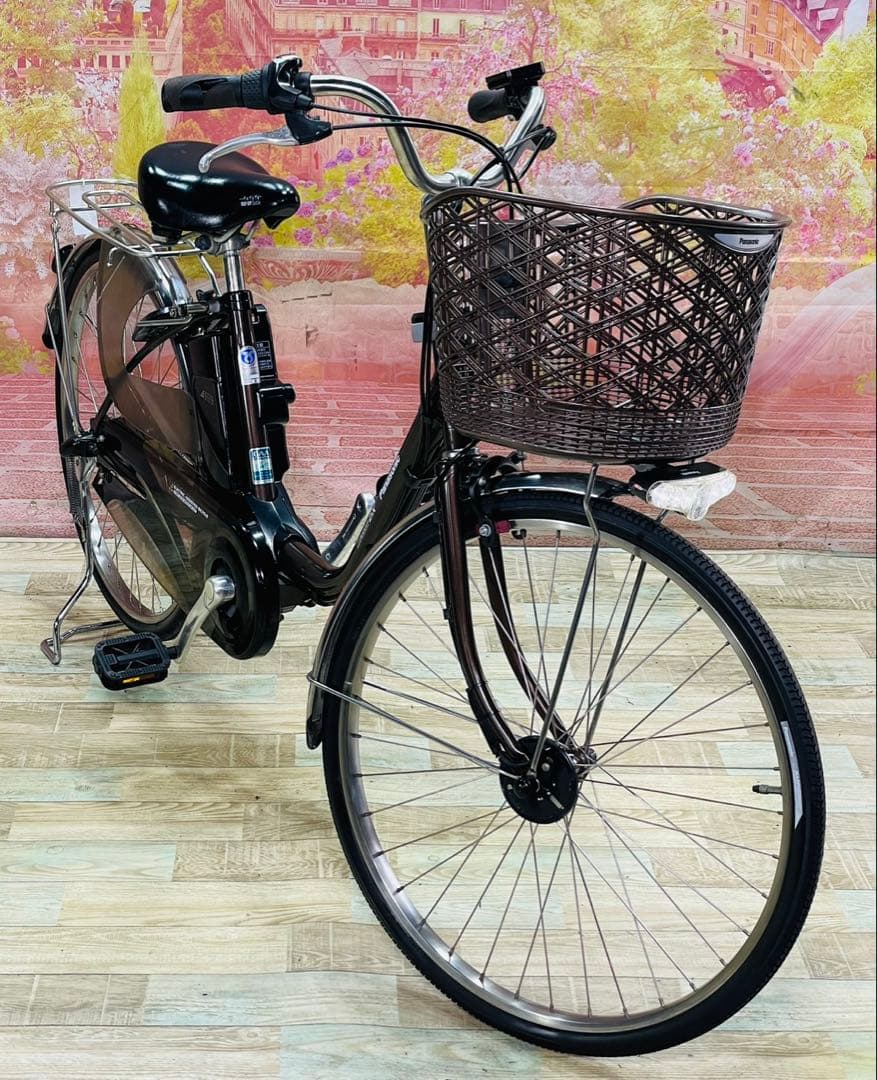 ZK3773 電動自転車 パナソニック ビビ ママチャリ 24インチ 送料無料