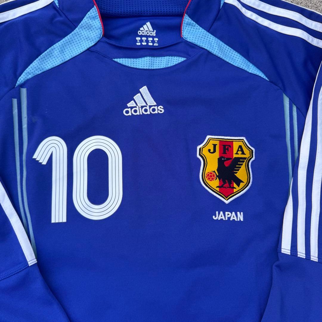 [希少] adidas 06/07サッカー日本代表 長袖ユニフォーム 中村俊輔