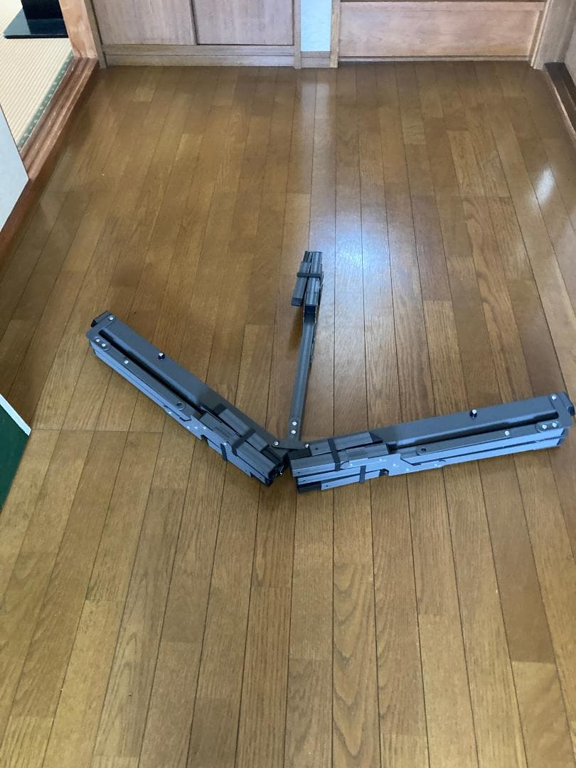 ワークマンアルミ折りたたみ式アウトドアテーブル 黒