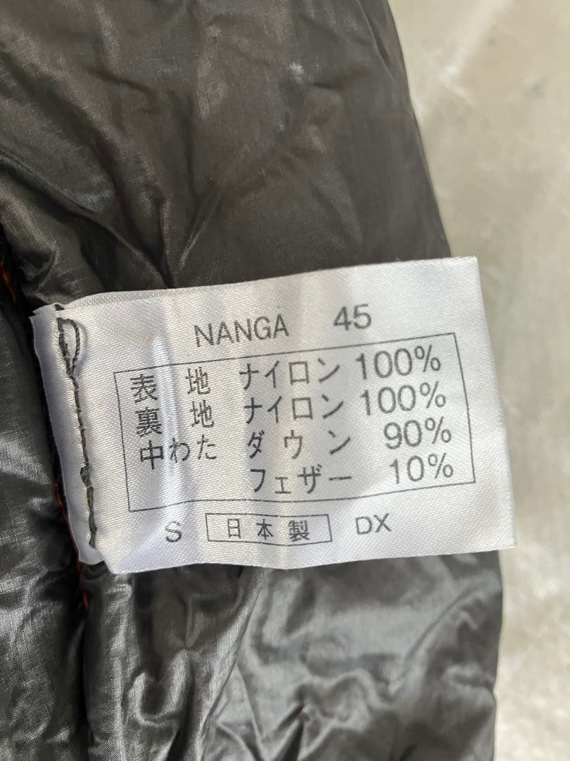 NANGA ナンガ シュラフ オーロラライト 450DX レッド 日本製ショート