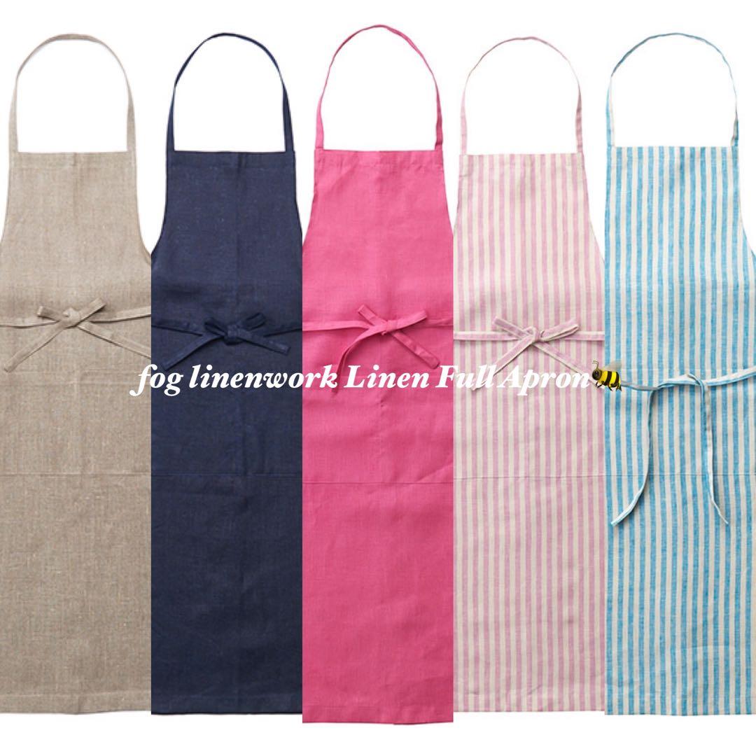 【新品】fog linen work リネンエプロン ネイビー