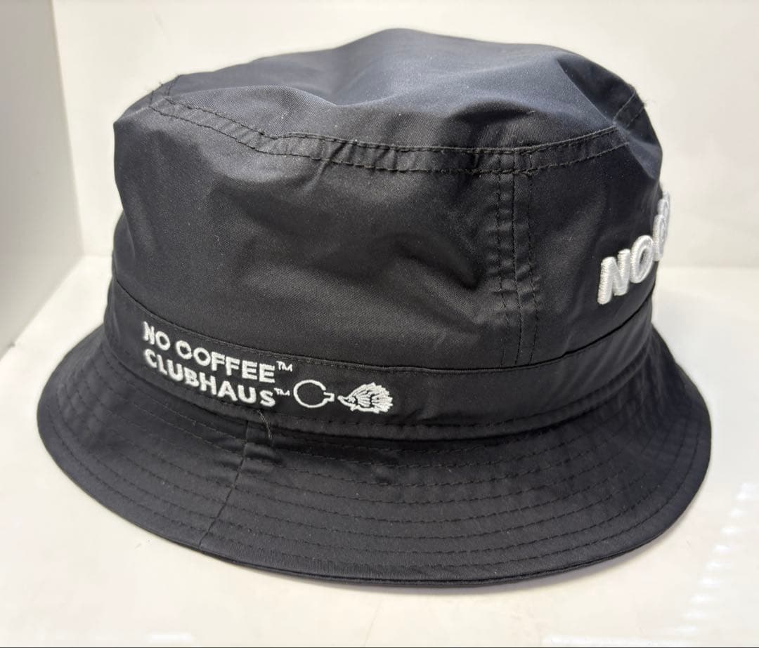 NO GOLF NO COFFEE CLUBHAUS バケットハットブラック