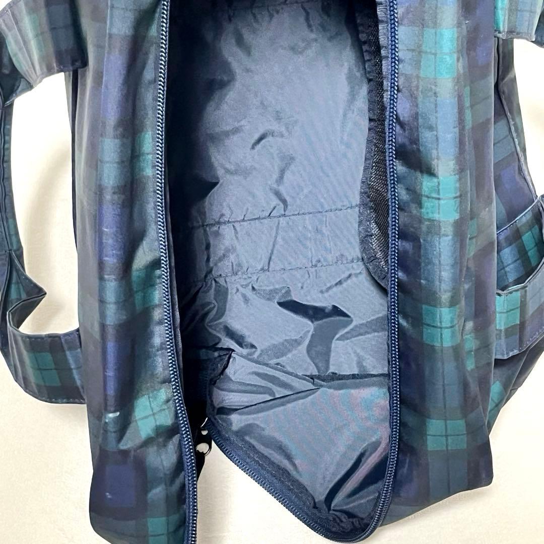【美品】BEAMS GOLF シューズケース一体型ボストン ブラックウォッチ柄