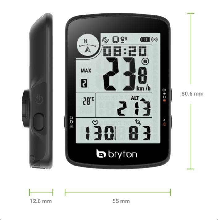 ブライトン Rider17E+Fアウトマウントセット GPSサイクルコンピュータ