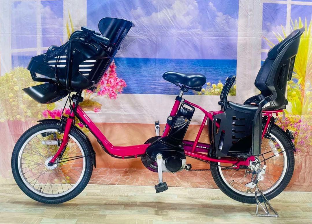 まりな　ギュット⭐️13AHパナソニック子供乗せ電動自転車Y3250