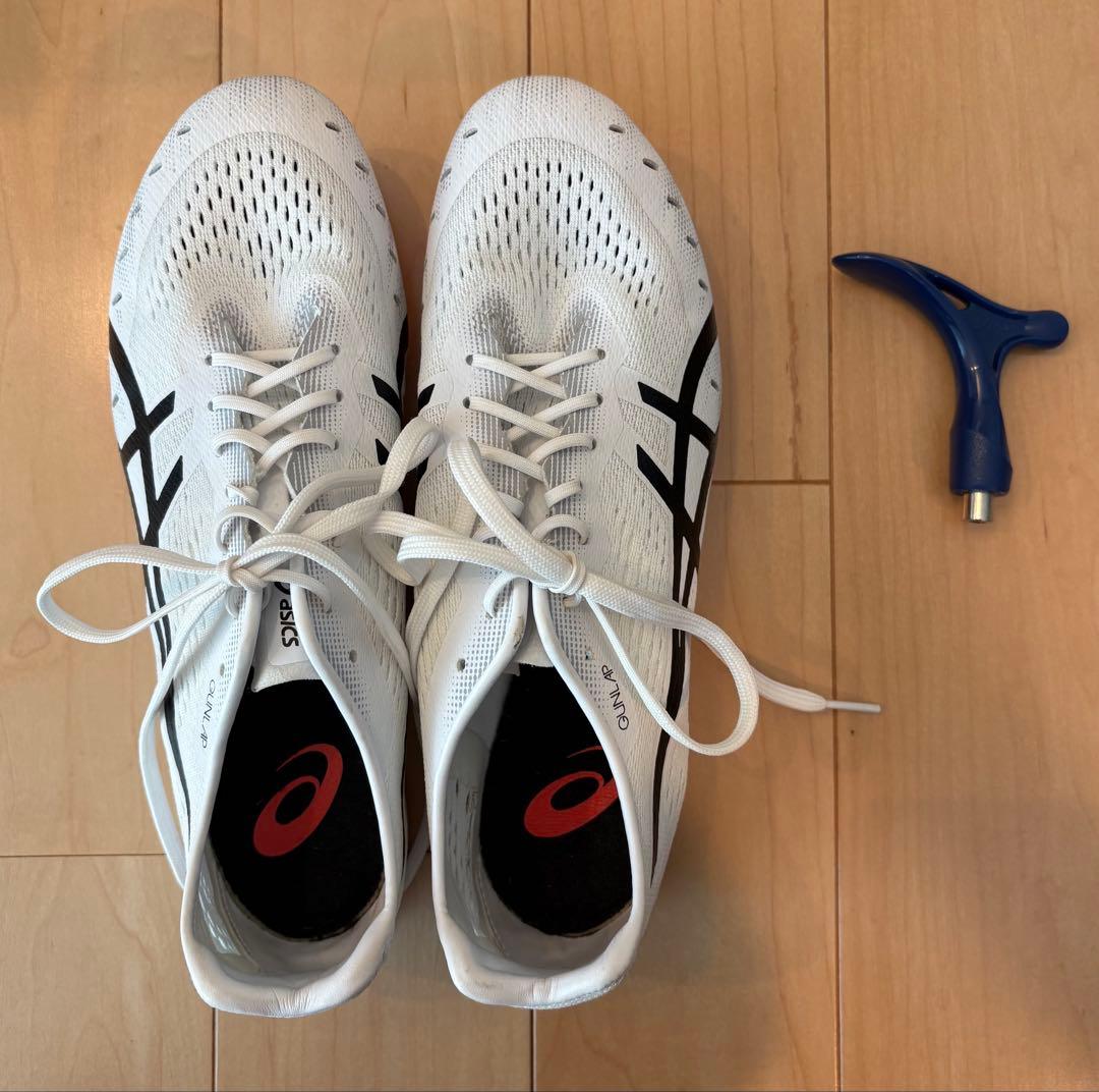 【美品】アシックス26.5㎝　陸上スパイク GUN LAP3 中長距離用
