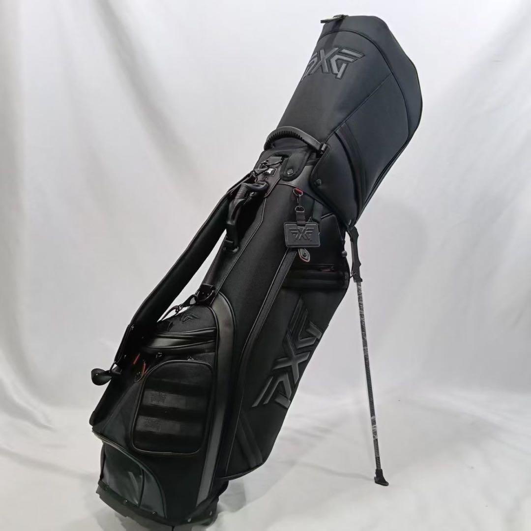【即発送】 PXG ゴルフ キャディバッグ スタンド式 ブラック 6分割ブラック