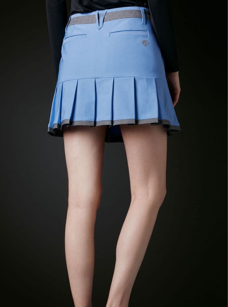 デサントゴルフ　プリーツスカート ブルー　【美品】