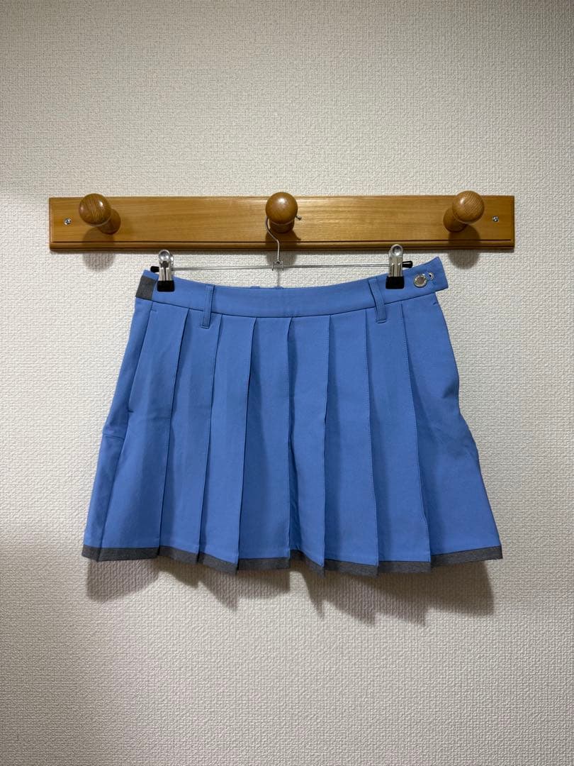 デサントゴルフ　プリーツスカート ブルー　【美品】