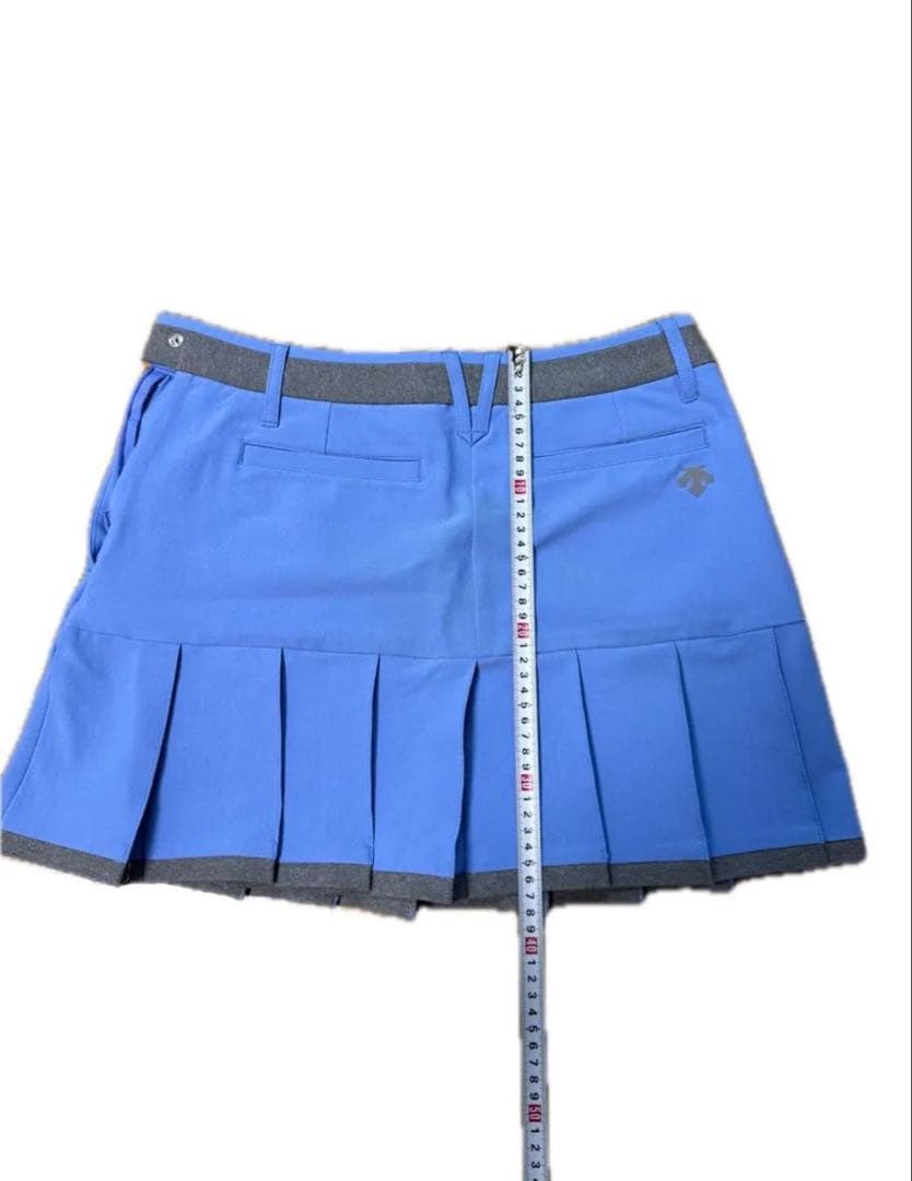 デサントゴルフ　プリーツスカート ブルー　【美品】
