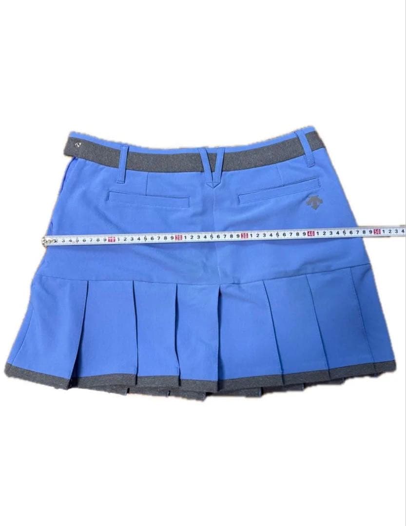 デサントゴルフ　プリーツスカート ブルー　【美品】