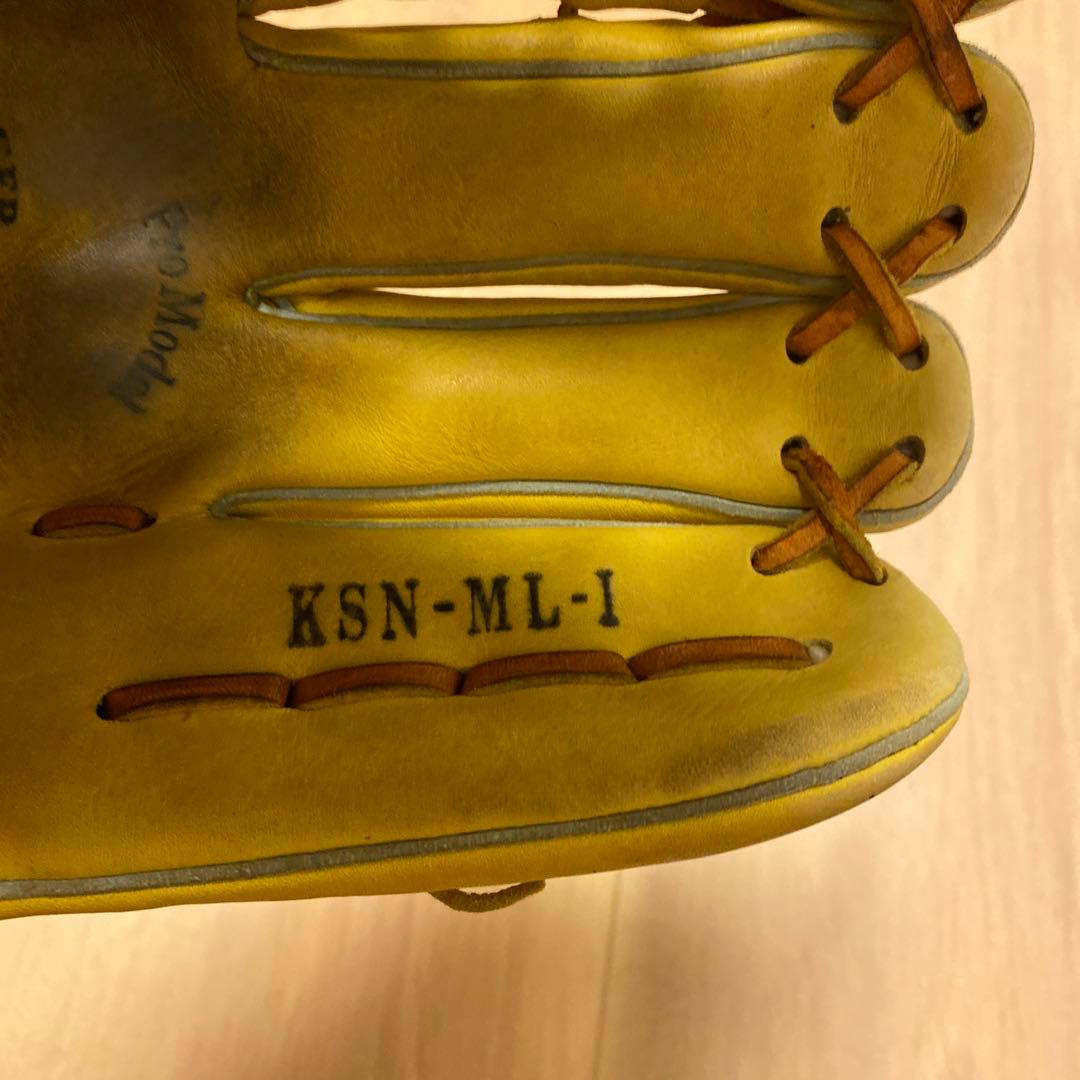 slugger 野球グローブ レザー イエロー