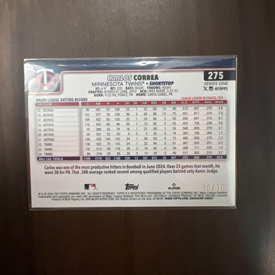 topps tokyoseries カルロスコレア